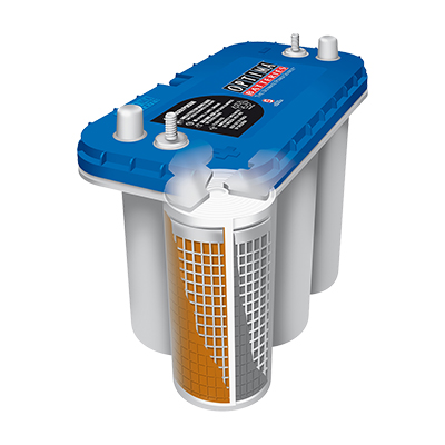 Optima Blue Top 5.5. Bootsbatterie Optima 75Ah 12V