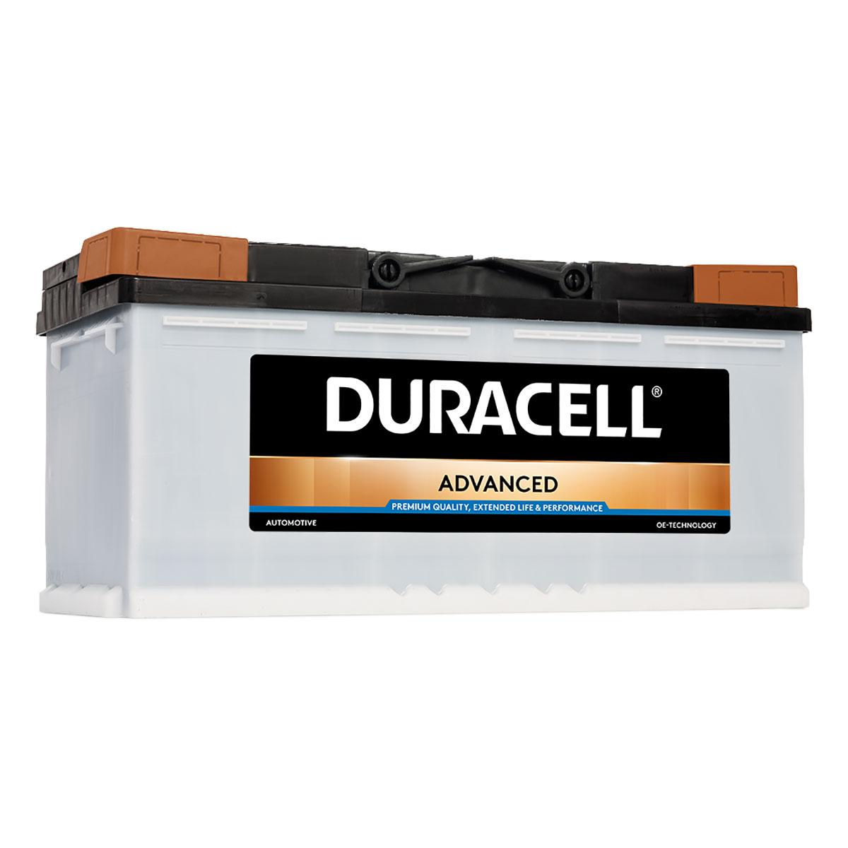 Duracell 019 / DA100 Advanced Car Battery www.batterycharged.co.uk
