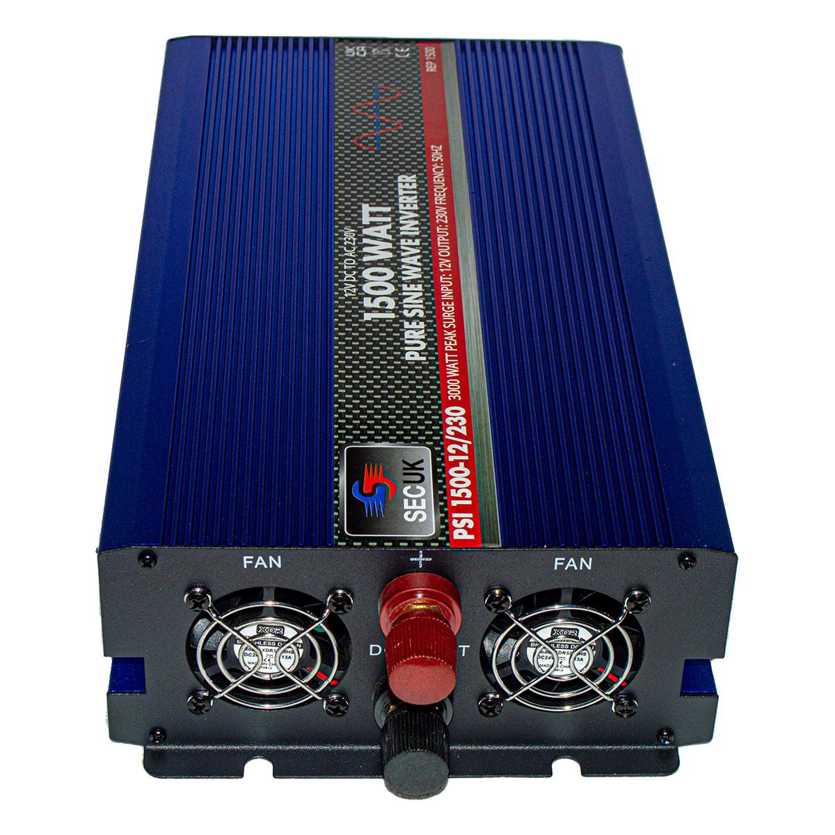Pure Sine Wave 1500 Watt 12v SEC UK Inverter FREE UK mainland delivery