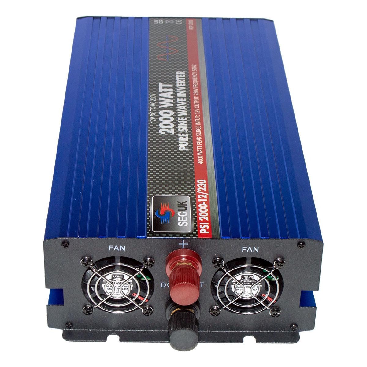 Pure Sine Wave 2000 Watt 12v SEC UK Inverter FREE UK mainland delivery