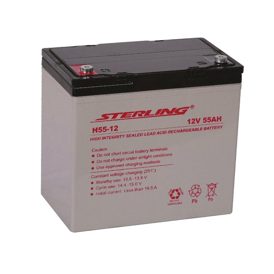 Sterling H55-12 12v 55Ah SLA Battery - www.batterycharged ...