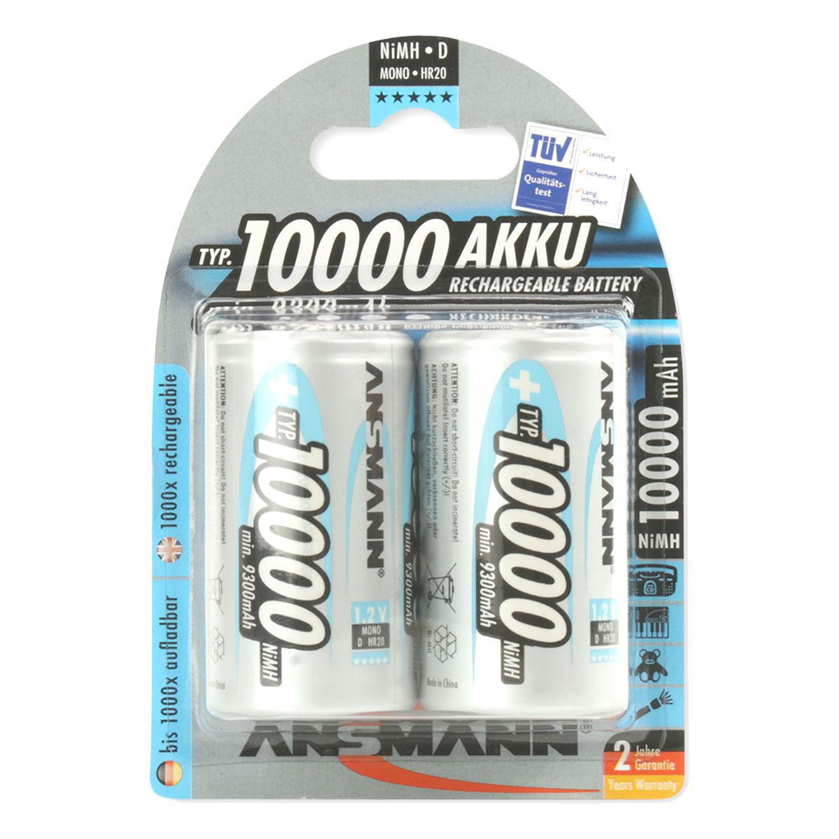 Аккумуляторы ansmann 10000
