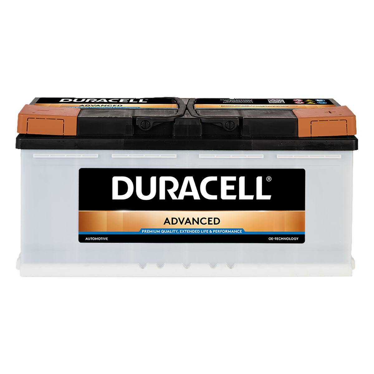 Duracell 019 / DA100 Advanced Car Battery www.batterycharged.co.uk