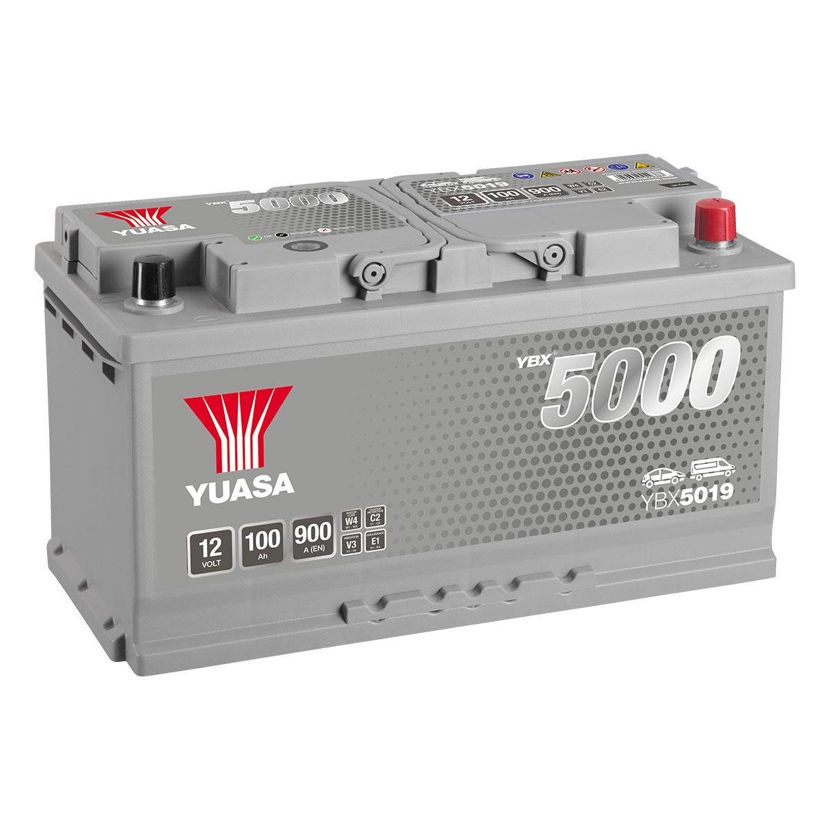 YBX5019 Yuasa 12v 100Ah SMF Car Battery - FREE UK mainland delivery