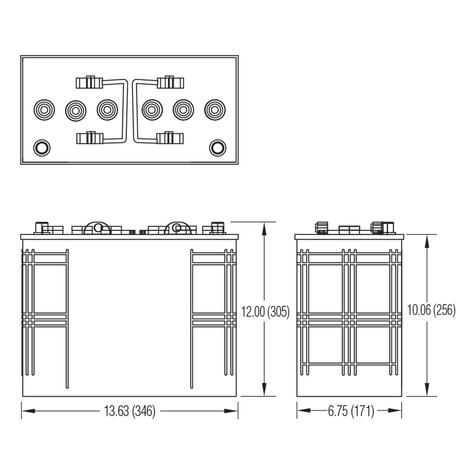 Crown-CR-155-12v-155Ah-Deep-Cycle-Battery-Dimensions.jpg - main image
