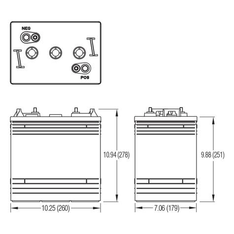 Crown-CR-240-6v-240Ah-Deep-Cycle-Battery-Dimensions.jpg - main image