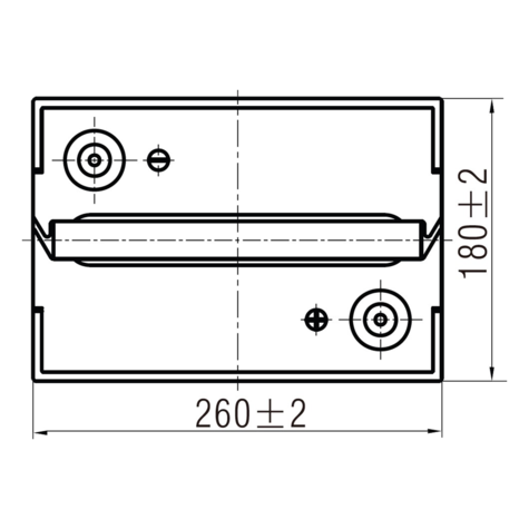 Sterling-HPC115-12DT-12v-118Ah-Deep-Cycle-AGM-Plus-Carbon-Battery-Side-View - main image