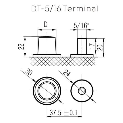 Sterling-HPC115-12DT-12v-118Ah-Deep-Cycle-AGM-Plus-Carbon-Battery-Terminal - main image