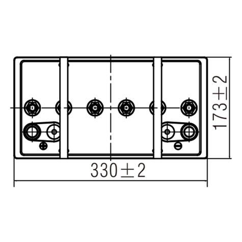 Sterling-HPC115-12DT-12v-118Ah-Deep-Cycle-AGM-Plus-Carbon-Battery-Top-View - main image