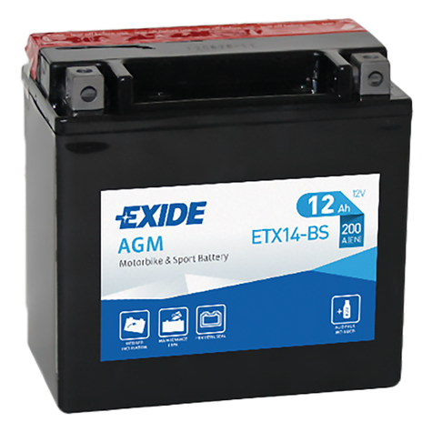 Exide-ETX14-BS-Motorbike-Sports-Battery - main image