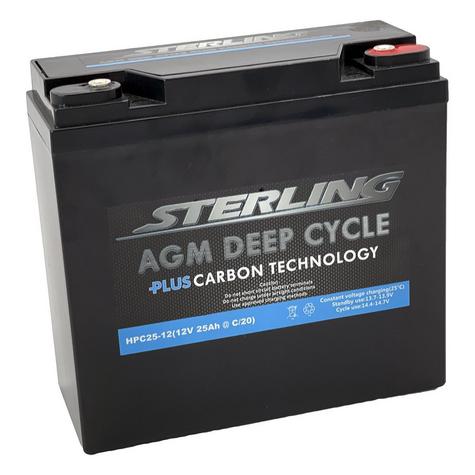 Sterling-HPC25-12-12v-25Ah-Deep-Cycle-AGM-Plus-Carbon-Battery - main image