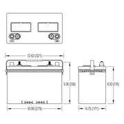 Crown 27DC105 12v 105Ah Deep Cycle Battery