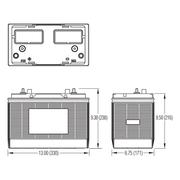 Crown 31DC130 12v 130Ah Deep Cycle Battery