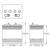 Crown CR-165 8v 165Ah Deep Cycle Battery