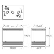 Crown CR-205 6v 205Ah Deep Cycle Battery