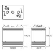 Crown CR-240 6v 240Ah Deep Cycle Battery