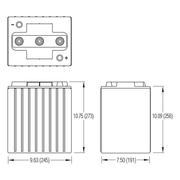 Crown CR-E240 6v 240Ah Deep Cycle Battery