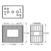 Crown CR-250 6v 250Ah Deep Cycle Battery