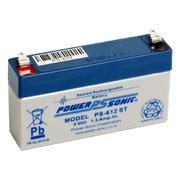 Powersonic PS612 6v 1.3Ah SLA/VRLA Battery