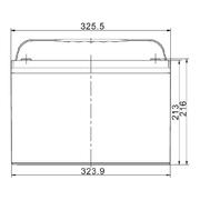 SEC UK 12v 110AH Deep Cycle AGM Battery