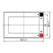 Sterling HP12-12 12v 12Ah SLA/VRLA Battery