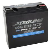 Sterling HPC25-12 12v 25Ah Deep Cycle AGM Plus Carbon Battery