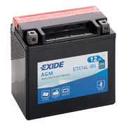 Exide ETX14L-BS 12v 12Ah AGM Motorbike & Sports Battery