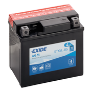 Exide ETX5L-BS 12v 4Ah AGM Motorbike & Sports Battery