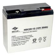 SEC UK 12v 20AH Deep Cycle AGM Battery