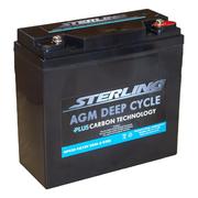 Sterling HPC25-12 12v 25Ah Deep Cycle AGM Plus Carbon Battery